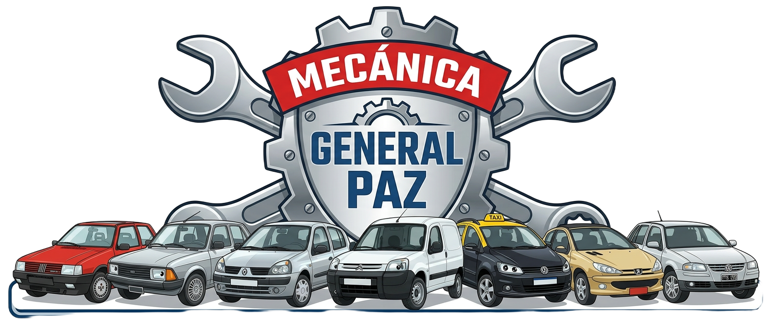 Mecánica General Paz - Logo del taller